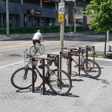 CorTen Fahrradständer